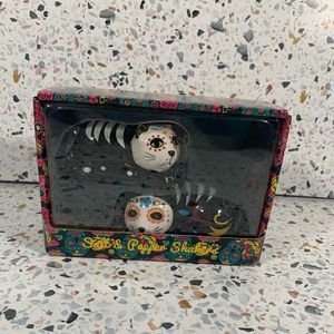 Day of the dead cats salt & pepper shakers